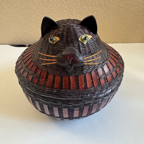 Cesto gatto vintage - , vimini
