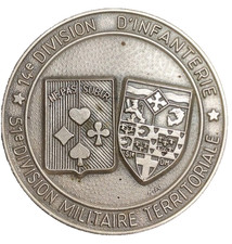 3.19A*) (REF1772) Medaglia di bronzo 14 divisione fanteria francese MEDAGLIA