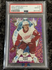 Upper Deck 2021 Moritz Seider Ice Lavender 148 PSA 10 Rookie RC Red Wings