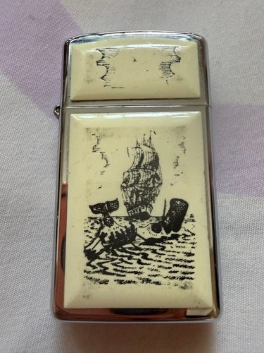 Zippo scrimshaw slim - slim, barca