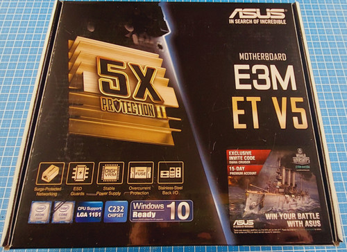 Asus e3m matx scheda - e3m-et, v5