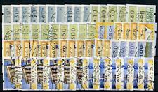 GERMANIA LOTTO DI FRANCOBOLLI DA DISTRIBUTORI AUTOMATICI USATI TUTTI DIFFERENTI