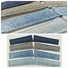 Pregiato cinturino artigianale made in Italy jeans e cachemire spezzoni mm20/16