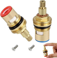 2 Pezzi Valvola Di Ricambio per Rubinetto Ottone Ceramica Disco Valvola Di Ricam