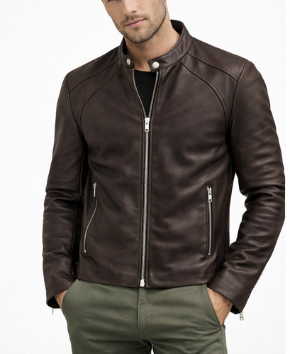 Cappotto giacca pelle uomo