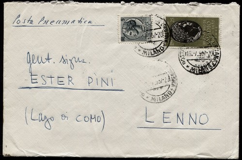 1957 lettera viaggiata per - -,