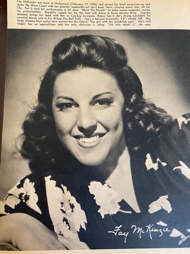 Fay mckenzie sheila ryan - fay,