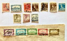 MAGYAR UNGHERIA 15 valori nuovi e usati 1917 / 1918 : Palazzo parlamento …..