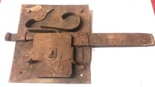 antica serratura in ferro battuto, periodo 1800