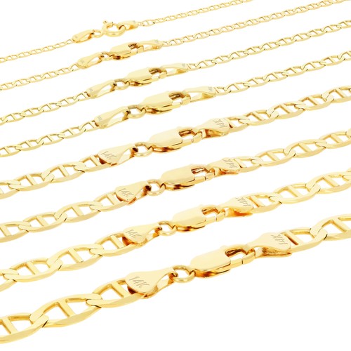 Collana catena maglia piatta