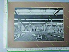 848 1)  N.1FOTO  PIEMONTE TORINO TORINO 1920 COSTRUZIONE CAPANNONE OPERAI CA