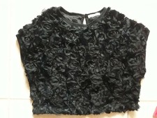 lotto 1199b giacca giacchetto smanicato bimba bambina elegante nero SMILEYES 12 