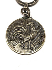 Portachiavi - Banca Regionale Anjou Vandea - Angers - Vintage Gallo Metallo