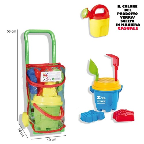 Secchiello mare con - secchiello, carrello