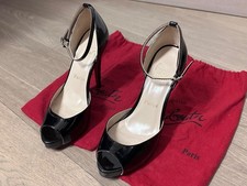 Louboutin Décolleté n.37 con punta aperta 120 mm