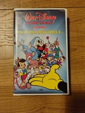 Rarissima vhs pinocchio - "pinocchio,, duck