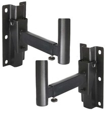 ? COPPIA SUPPORTI STAFFE A MURO PARETE STATIVI CASSE ACUSTICHE BRACCIO STAND
