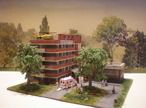 Diorama 87 edificio - h0, ho