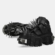 Scarpe platform in metallo