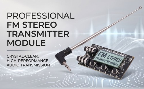 Modulo trasmettitore stereo - trasmettitore, fm