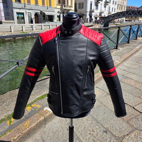 Giubbotto pelle chiodo moto