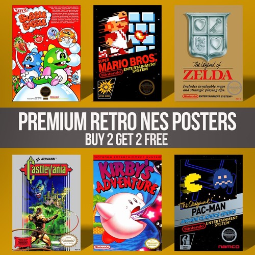 Poster retrò nes - poster,