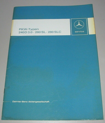 Werkstatthandbuch mercedes 240 - werkstatthandbuch,