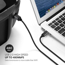 2 m Cavo USB 2.0 Stampante 2m Placcato Oro HP, Canon, Epson, scanner