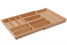 Inserto per Posate Legno Cassetto 80-100cm Estendibile Schubladeneinsat