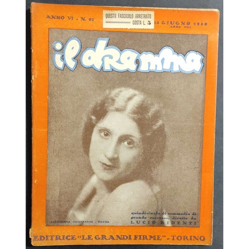 Rivista dramma 1930 - n.92,