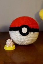 POKEMON - Pokeball 31cm - AMIGURUMI - Handmade Fatto a mano peluche crochet