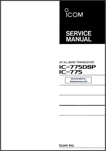 Icom 775dsp ic - icom, ic-775