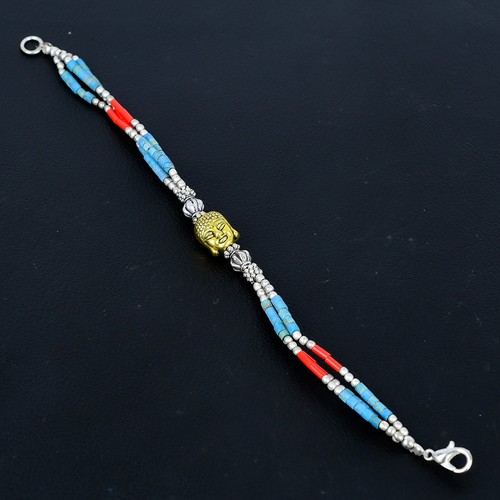 Bracciale con perline nepalesi