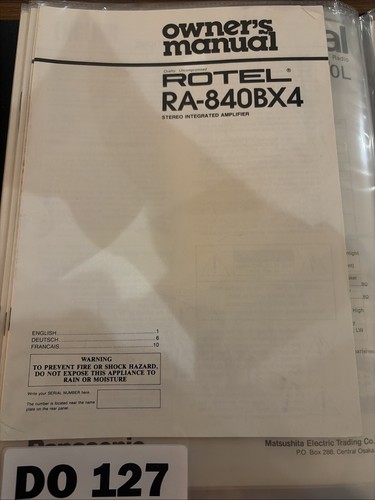 840bx4 amplificatore rotel - ra-840bx4,