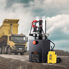 VEVOR Pompa Idraulica Centralina Idraulica CC 12V 8 L per Rimorchio Auto Camion