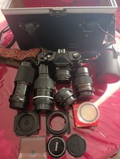 Kit Photos Argentique Nikkormat FT2'plus 5 Objectifs'malette+ 2 Flashs