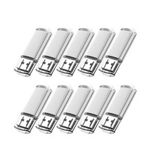 10 x chiavetta USB 2.0 argento