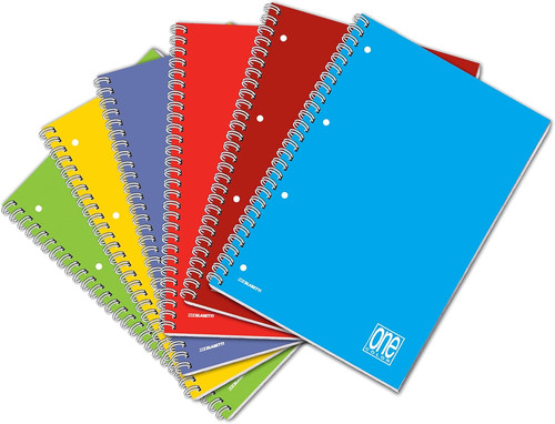 One color quaderno con - color,