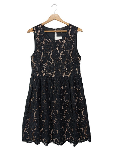 Twinset abito pizzo donna nero - pizzo,