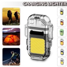 ACCENDINO AL PLASMA RICARICABILE USB C SENZA FIAMMA CON TORCIA INTEGRATA COB LED