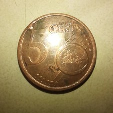 5 Centesimi 2014 Italia Errore