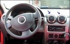 4 ENTOURAGES VENTILATION INOX DACIA DUSTER AMBIANCE PRESTIGE LAUREATE TOUS