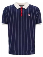 Polo tennis Fila vintage Bjorn Borg BB1 - 100% cotone - blu navy