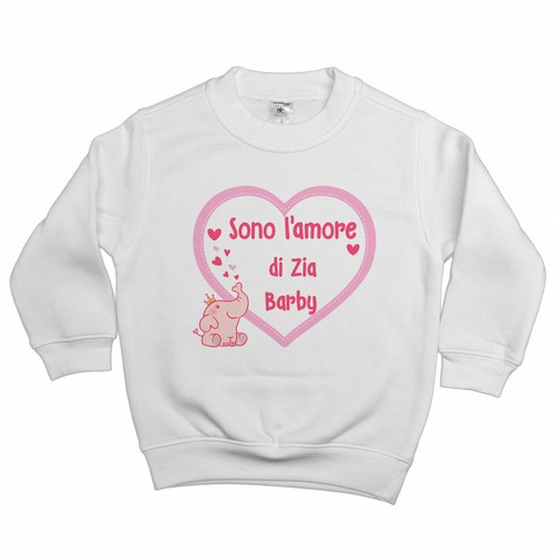 Felpa bambina personalizzata