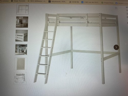 Letto soppalco ikea storå - letto,