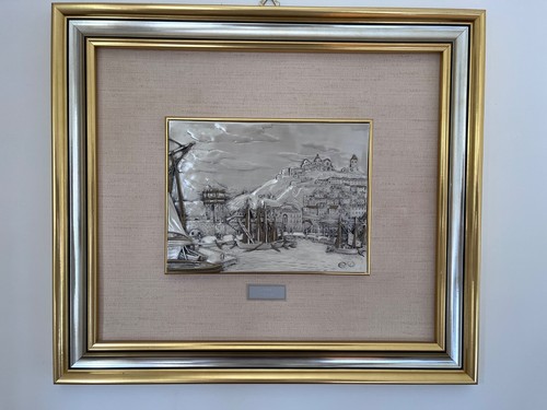 Quadro bassorilievo argento - quadro,