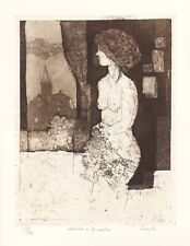 EANDI  FERNANDO "DONNA E FINESTRA"  2007 Acquaforte e acquatinta. GRAFICA-TORINO