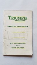 Triumph Trident 750 manuale uso manutenzione libretto ORIGINALE Inglese