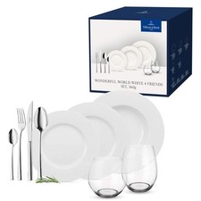 Villeroy & Boch, Wonderful World White 4 Friends, Servizio Tavola Completo 36 pe