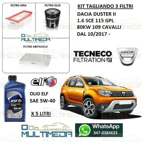 Kit tagliando filtri olio - kit,